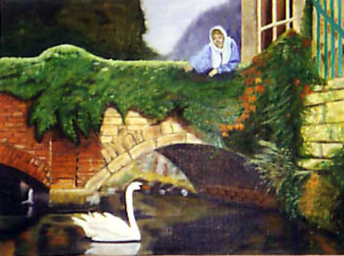 Woman and Swan